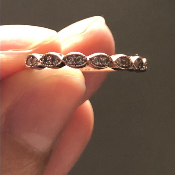 14k Rose Gold diamond band - Picture 3 of 6